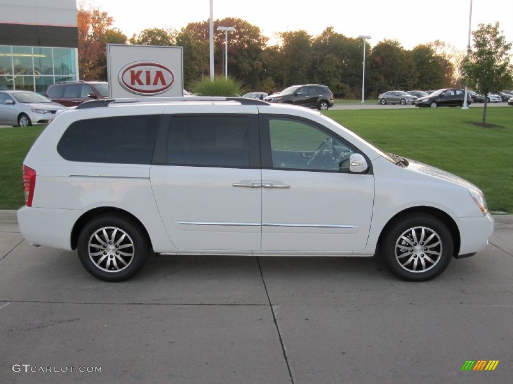 Clear White 2012 Kia Sedona EX Exterior Photo #55101882