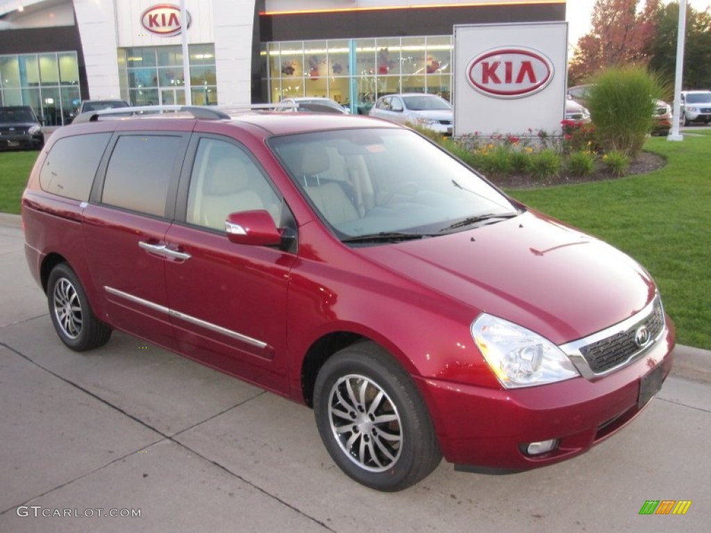 Claret Red 2012 Kia Sedona LX Exterior Photo #55102008