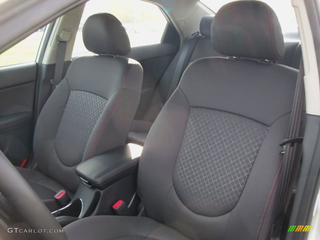 Black Interior 2012 Kia Forte SX Photo #55102128
