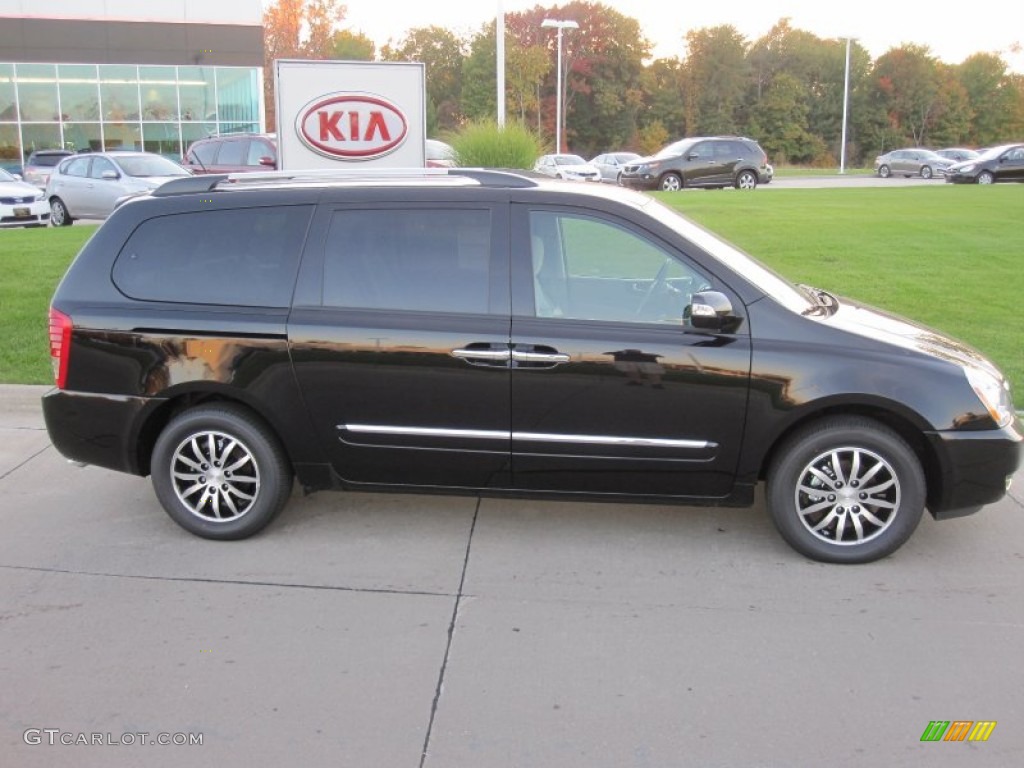 Midnight Black 2012 Kia Sedona EX Exterior Photo #55102236