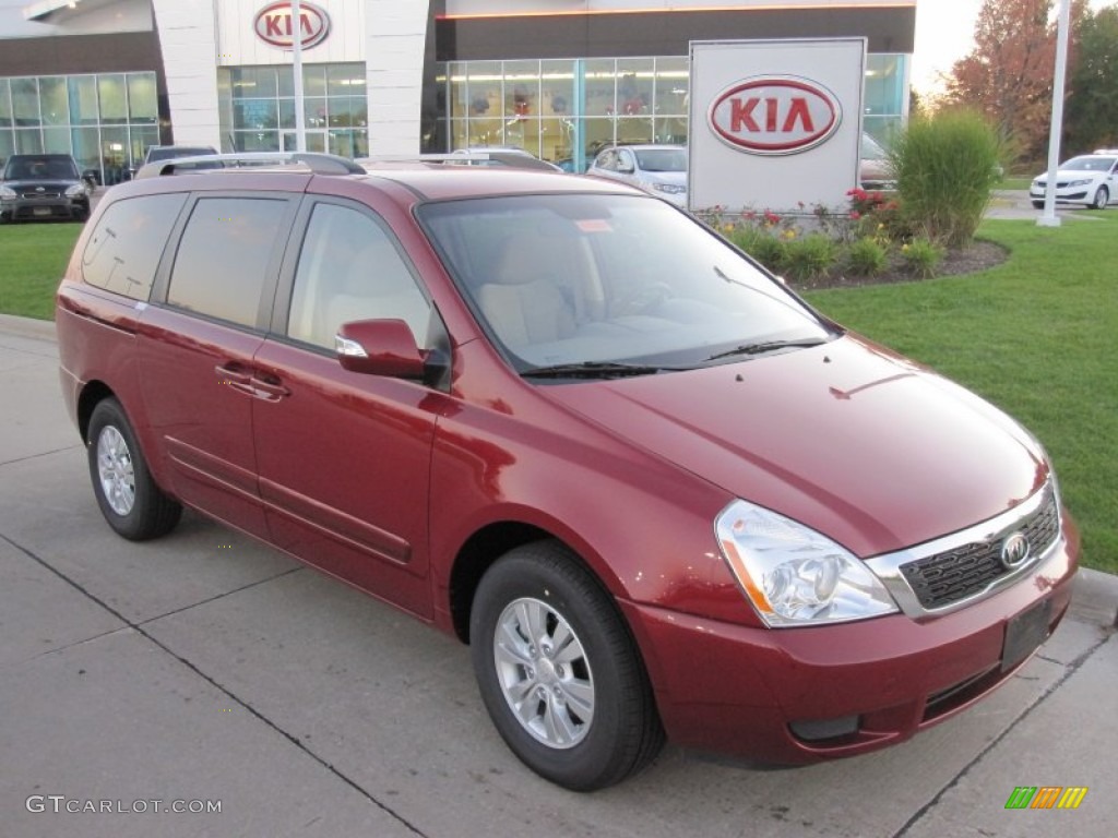 Claret Red 2012 Kia Sedona LX Exterior Photo #55102278