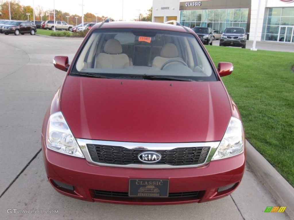 2012 Sedona LX - Claret Red / Beige photo #2