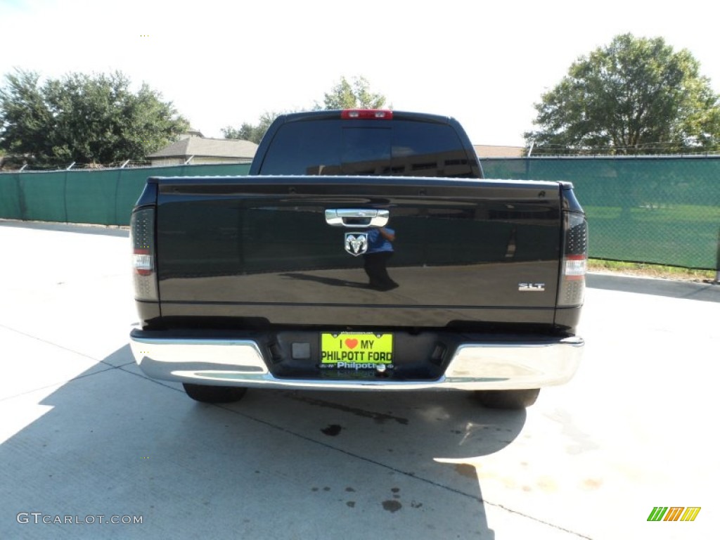 2006 Ram 1500 SLT Lone Star Edition Quad Cab - Black / Medium Slate Gray photo #4