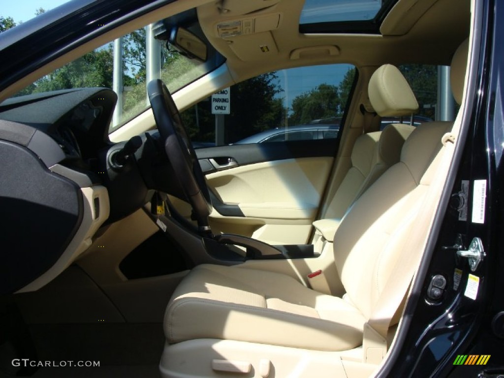 2010 TSX Sedan - Crystal Black Pearl / Parchment photo #17