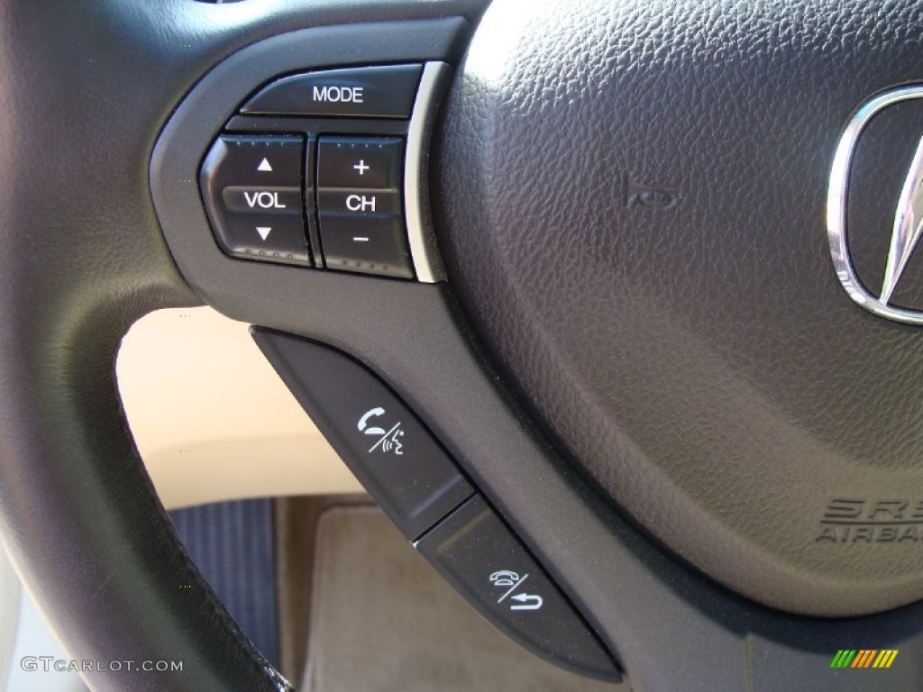 2010 TSX Sedan - Crystal Black Pearl / Parchment photo #27