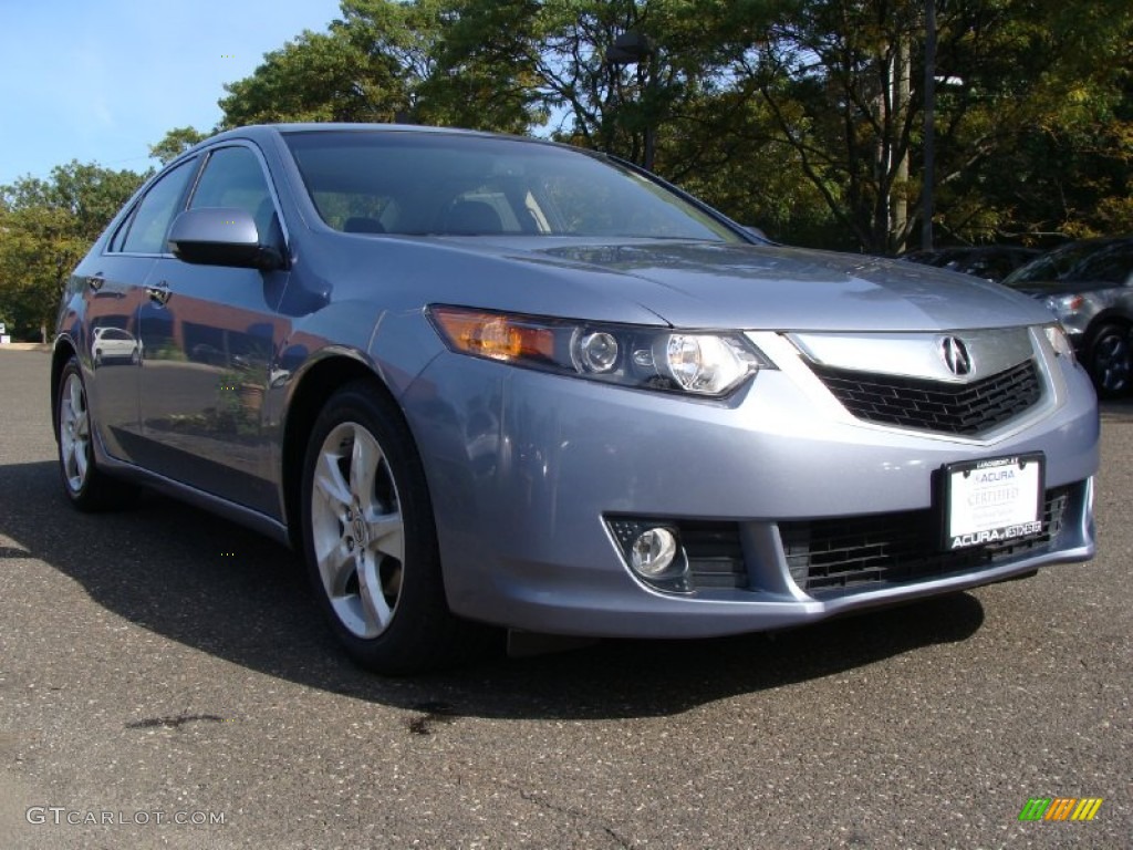 2009 TSX Sedan - Glacier Blue Metallic / Ebony photo #3