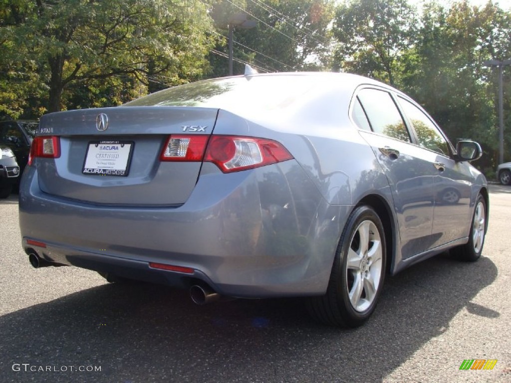 2009 TSX Sedan - Glacier Blue Metallic / Ebony photo #4