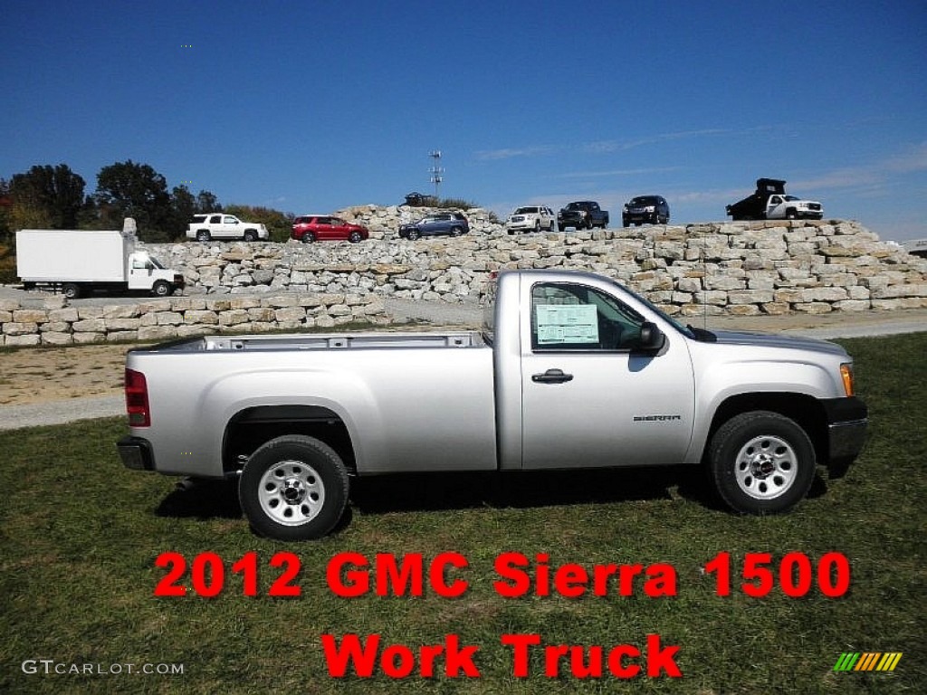 2012 Sierra 1500 Regular Cab - Quicksilver Metallic / Dark Titanium photo #1