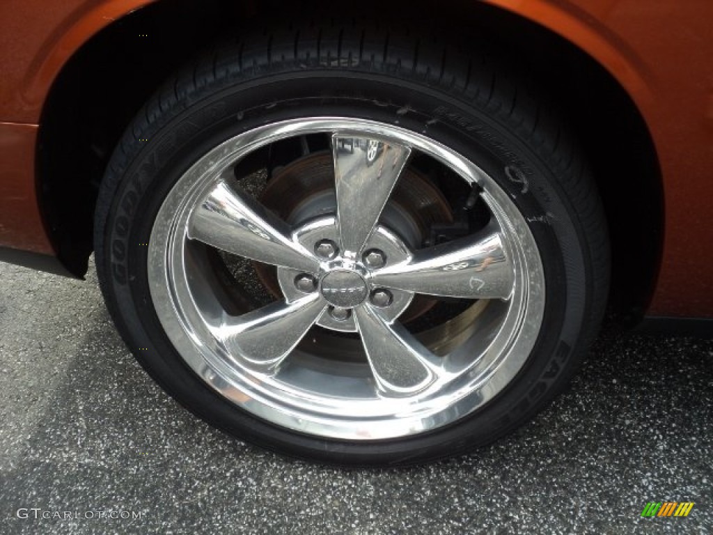 2011 Challenger R/T Classic - Toxic Orange Pearl / Dark Slate Gray photo #13