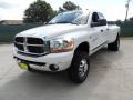 2006 Bright White Dodge Ram 3500 SLT Quad Cab 4x4 Dually  photo #7
