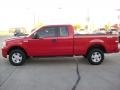 2005 Bright Red Ford F150 STX SuperCab 4x4  photo #2