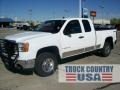 2009 Summit White GMC Sierra 2500HD SLE Extended Cab 4x4  photo #1