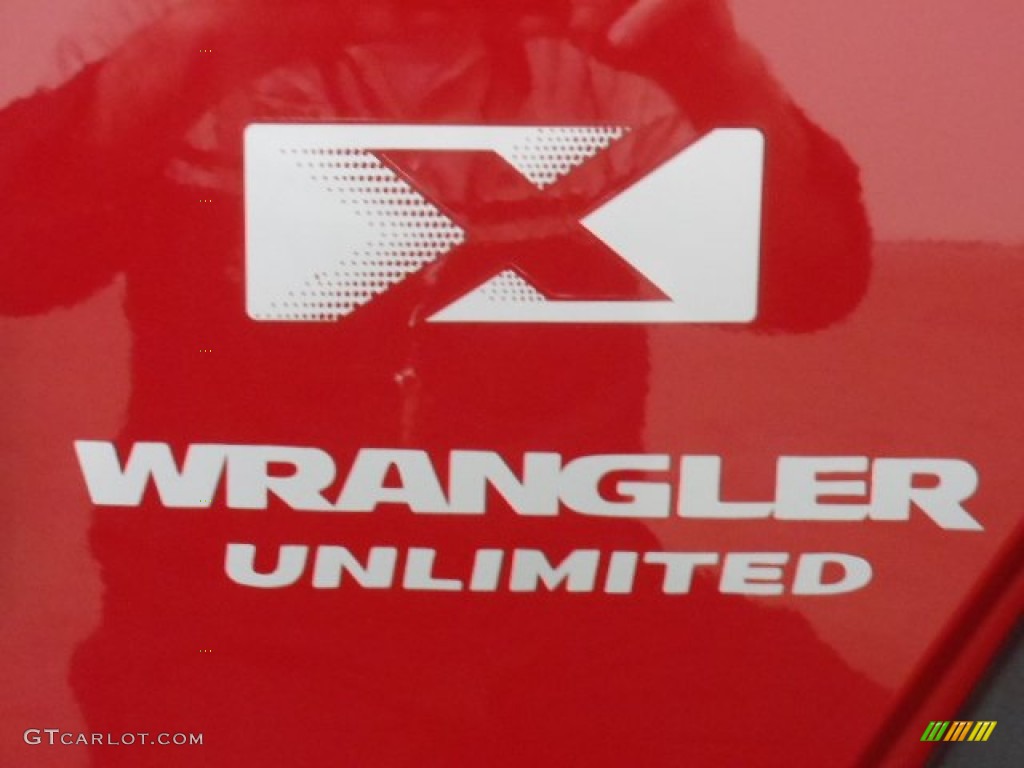 2008 Wrangler Unlimited X 4x4 - Flame Red / Dark Slate Gray/Med Slate Gray photo #26
