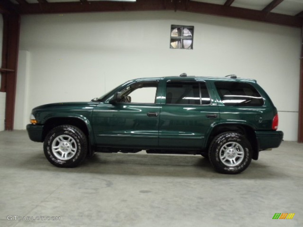 2002 Durango SLT Plus 4x4 - Forest Green Pearl / Sandstone photo #2