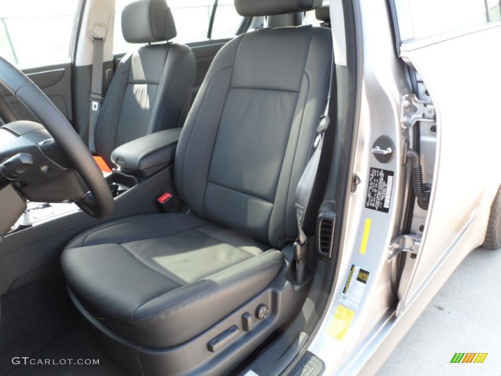 Jet Black Interior 2012 Hyundai Genesis 5.0 R Spec Sedan Photo #55109376