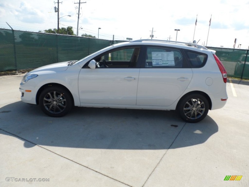 2012 Elantra SE Touring - Polar White / Beige photo #6