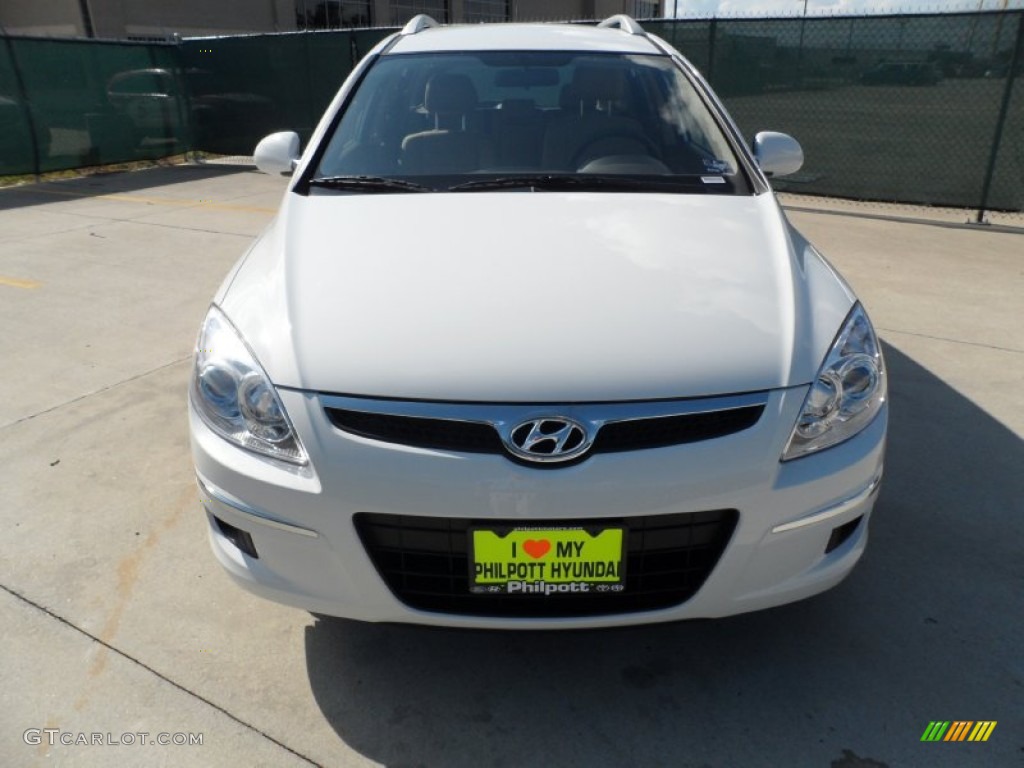 2012 Elantra SE Touring - Polar White / Beige photo #8