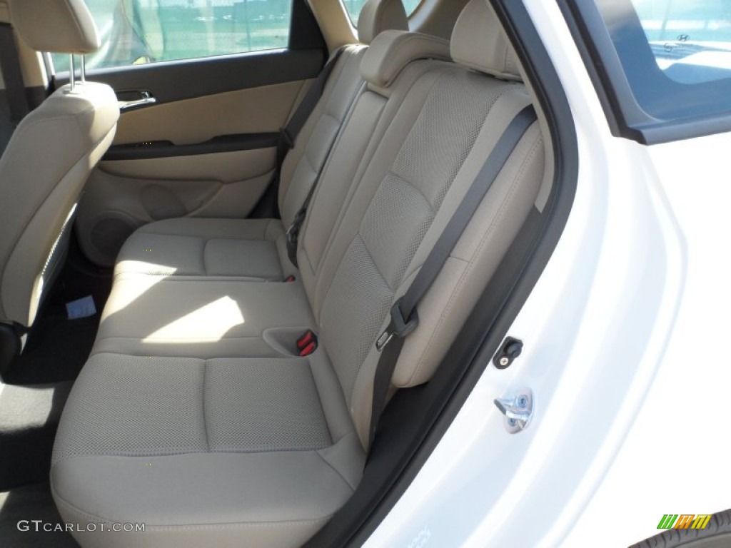 2012 Elantra SE Touring - Polar White / Beige photo #23
