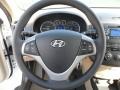 Beige 2012 Hyundai Elantra SE Touring Steering Wheel