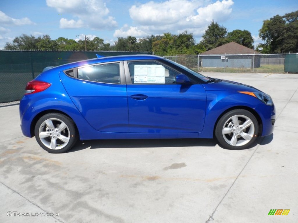 Marathon Blue 2012 Hyundai Veloster Standard Veloster Model Exterior Photo #55109862