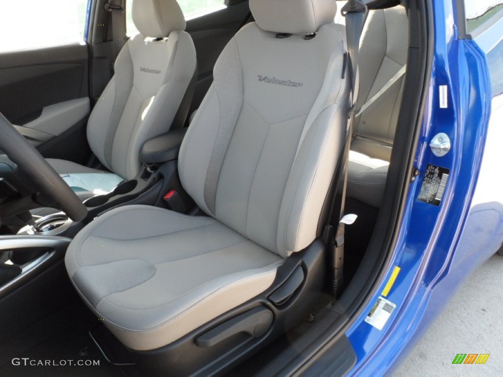 Gray Interior 2012 Hyundai Veloster Standard Veloster Model Photo #55110035