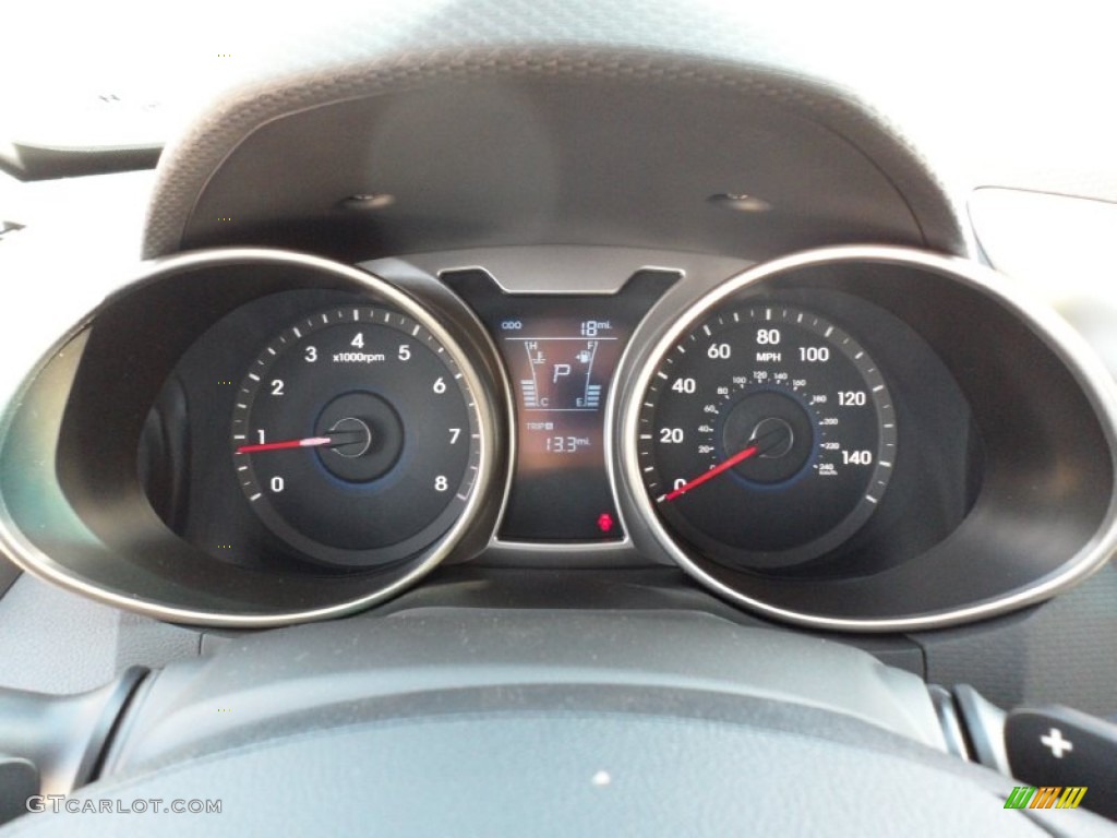 2012 Hyundai Veloster Standard Veloster Model Gauges Photo #55110108