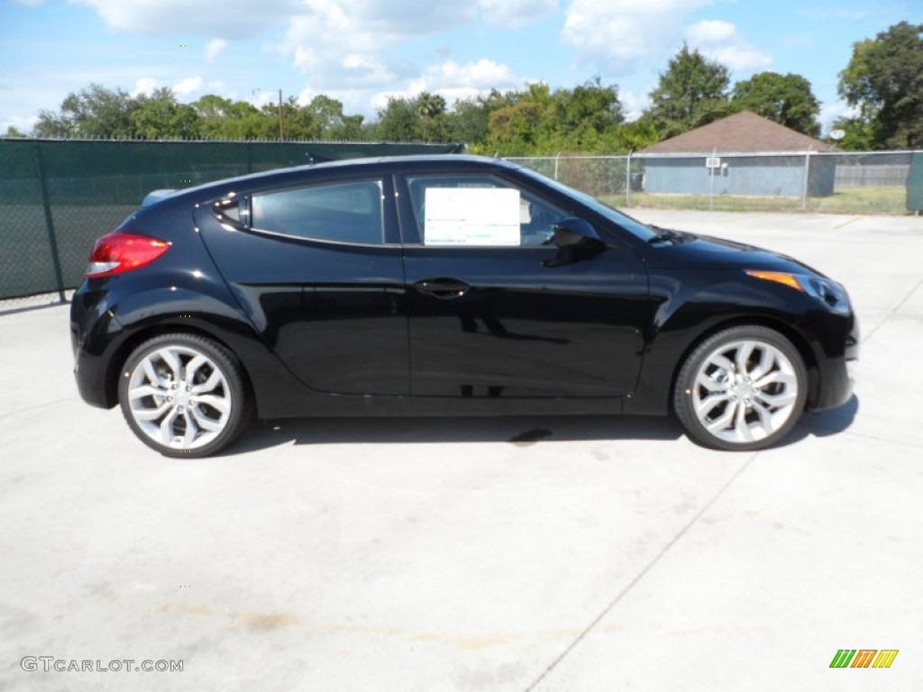 Ultra Black 2012 Hyundai Veloster Standard Veloster Model Exterior Photo #55110456