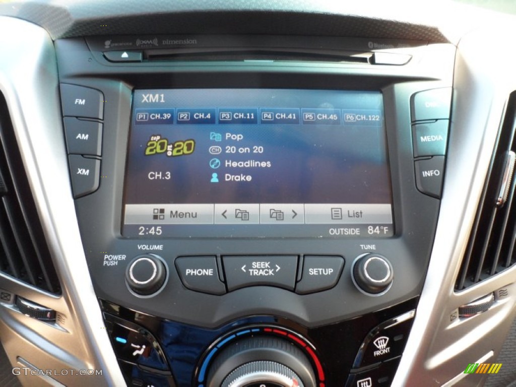 2012 Hyundai Veloster Standard Veloster Model Audio System Photo #55110684