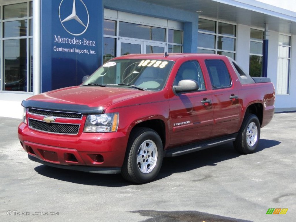 2007 Avalanche LS - Sport Red Metallic / Dark Titanium/Light Titanium photo #1