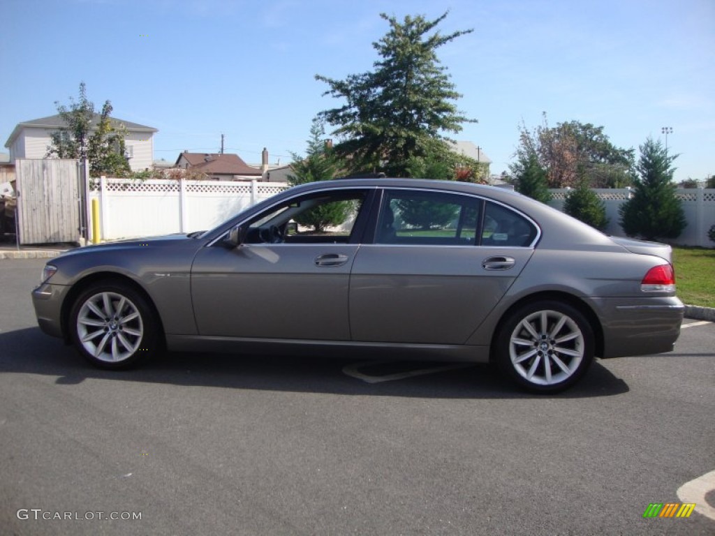 2008 7 Series 750Li Sedan - Sterling Grey Metallic / Black photo #6
