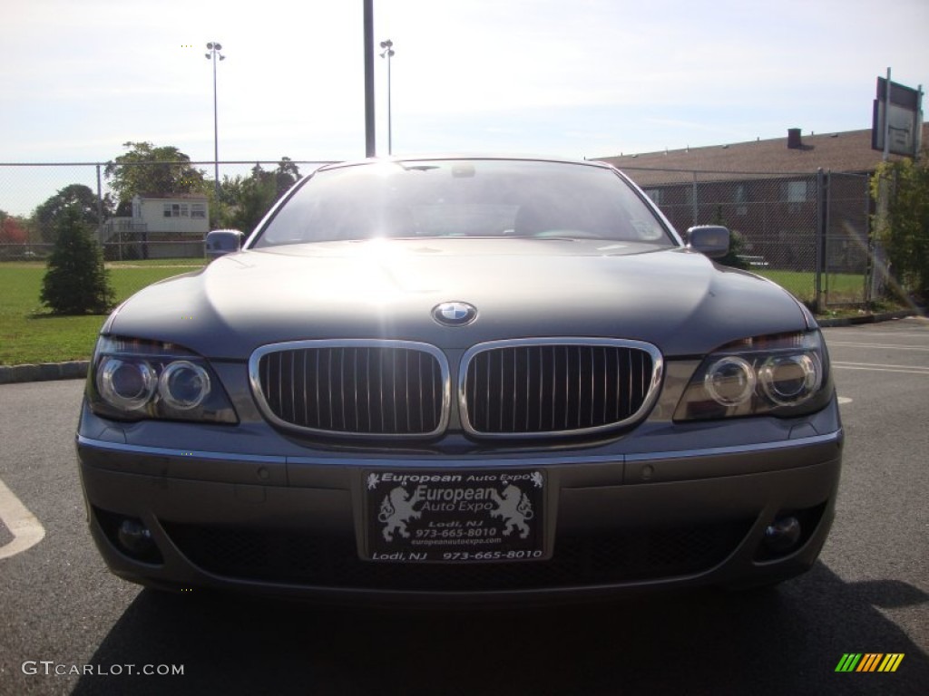 2008 7 Series 750Li Sedan - Sterling Grey Metallic / Black photo #7