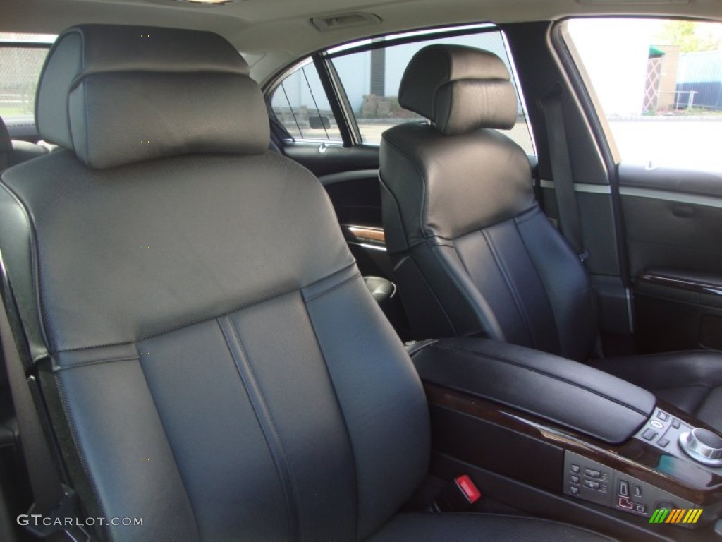 2008 7 Series 750Li Sedan - Sterling Grey Metallic / Black photo #15