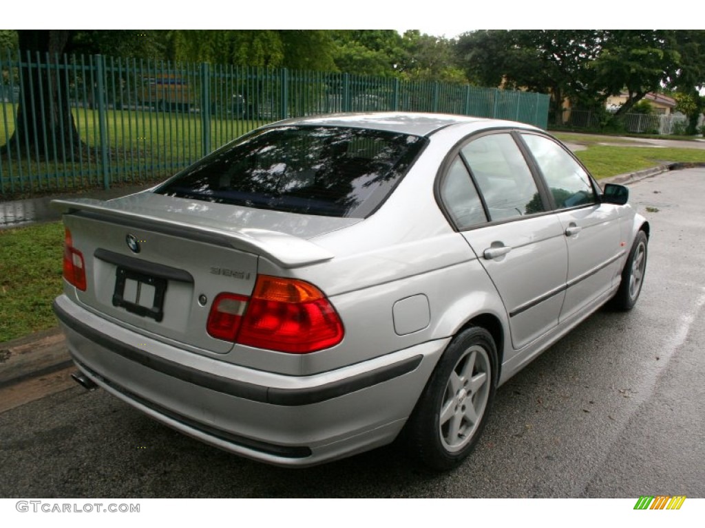 2001 3 Series 325i Sedan - Titanium Silver Metallic / Black photo #9