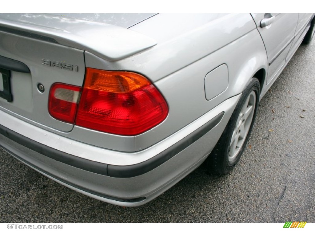 2001 3 Series 325i Sedan - Titanium Silver Metallic / Black photo #22