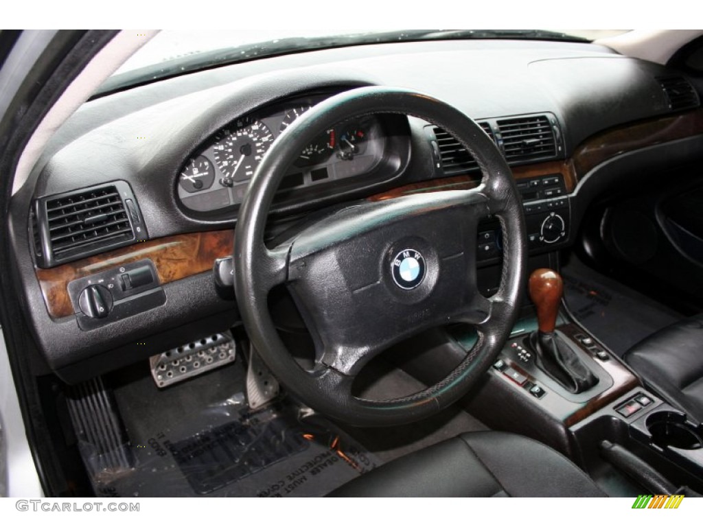 2001 3 Series 325i Sedan - Titanium Silver Metallic / Black photo #53