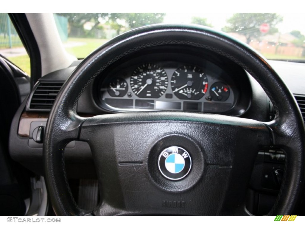 2001 3 Series 325i Sedan - Titanium Silver Metallic / Black photo #59