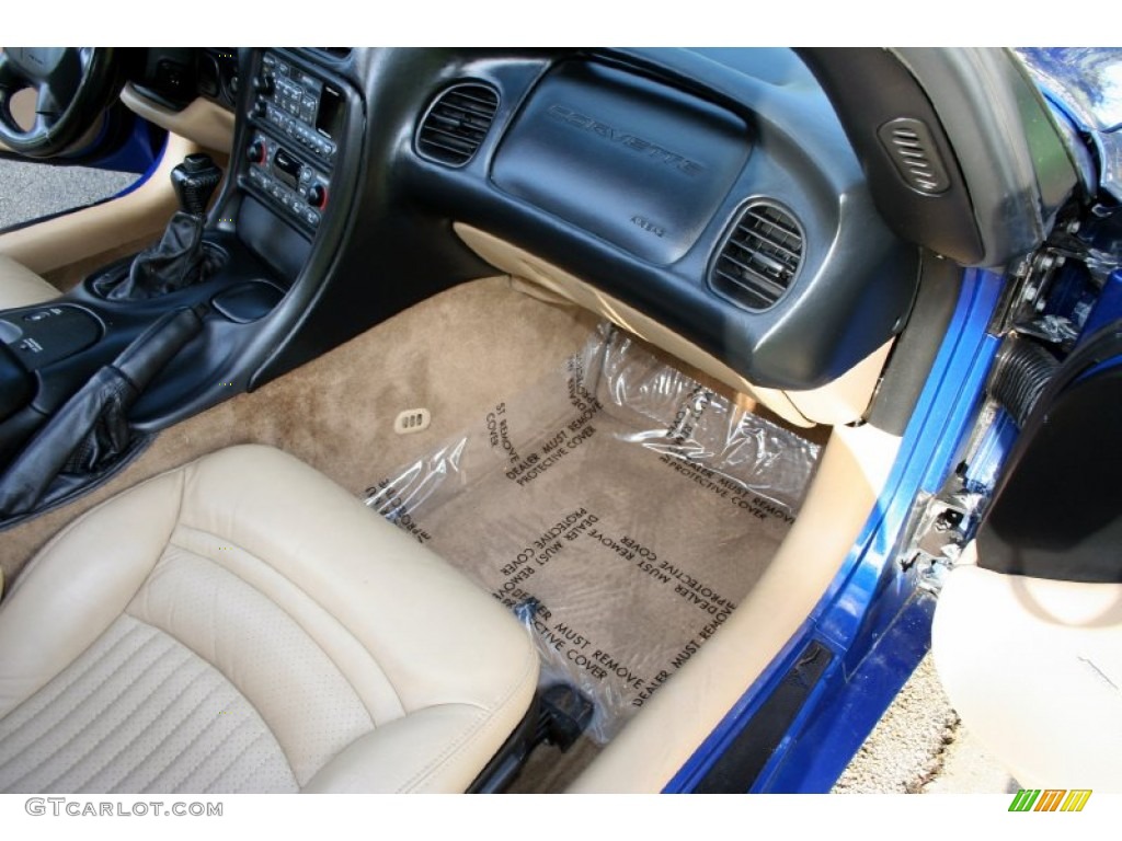 2002 Corvette Coupe - Electron Blue Metallic / Light Oak photo #33