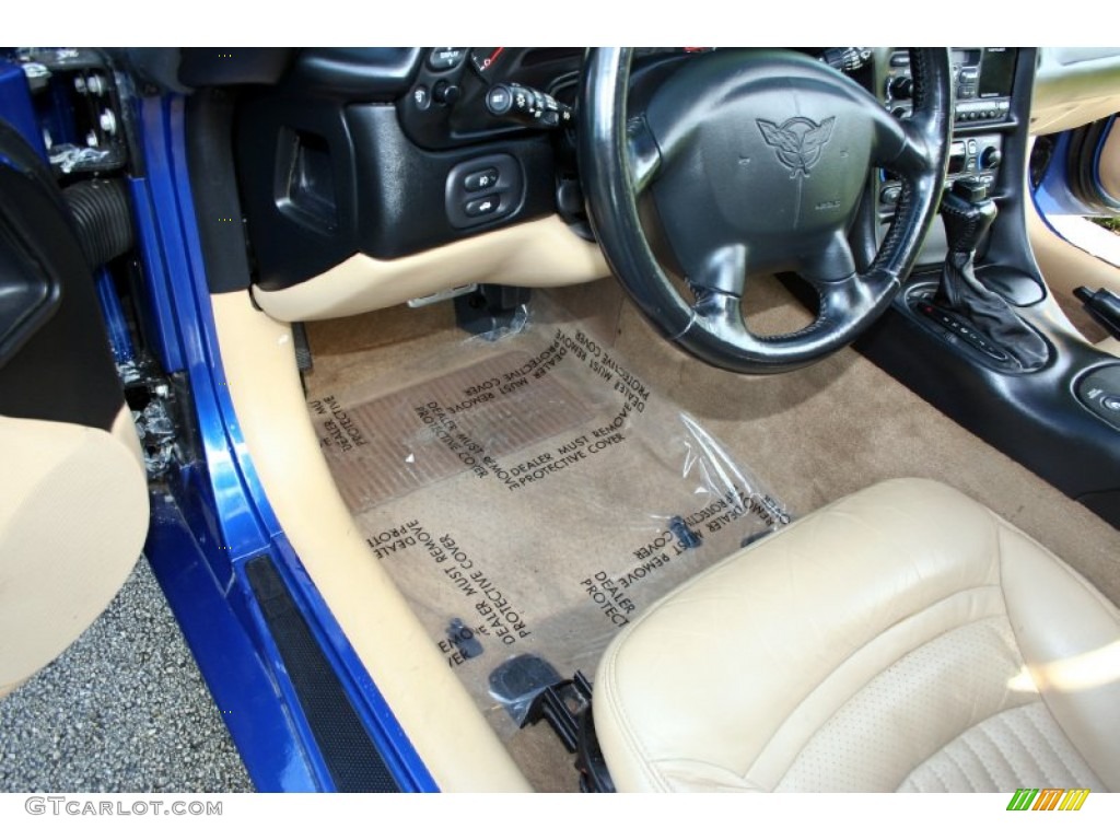 2002 Corvette Coupe - Electron Blue Metallic / Light Oak photo #34