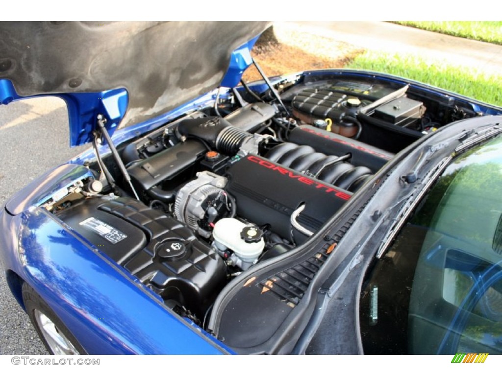 2002 Corvette Coupe - Electron Blue Metallic / Light Oak photo #66