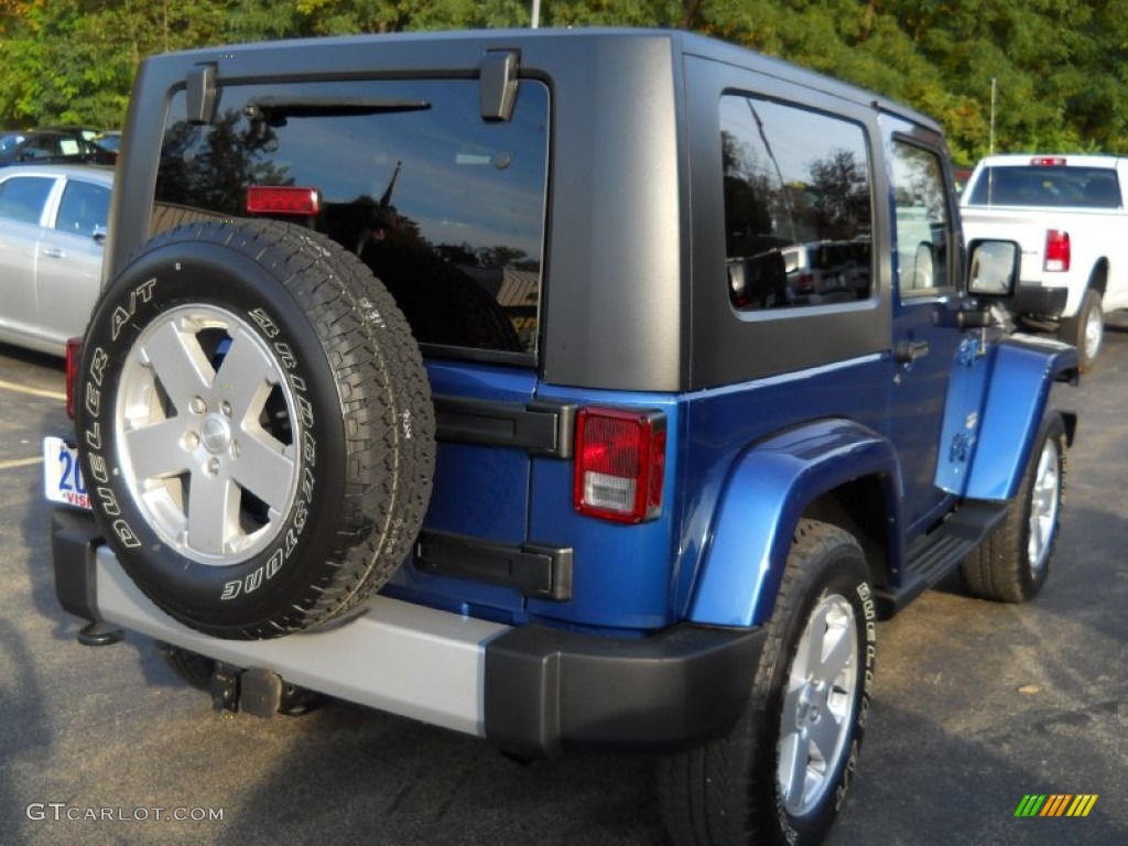 2010 Wrangler Sahara 4x4 - Surf Blue Pearl / Dark Slate Gray/Medium Slate Gray photo #2