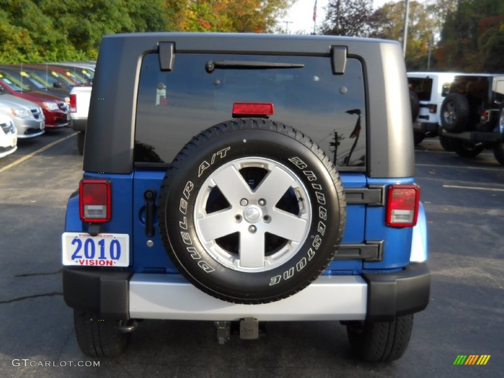 2010 Wrangler Sahara 4x4 - Surf Blue Pearl / Dark Slate Gray/Medium Slate Gray photo #15