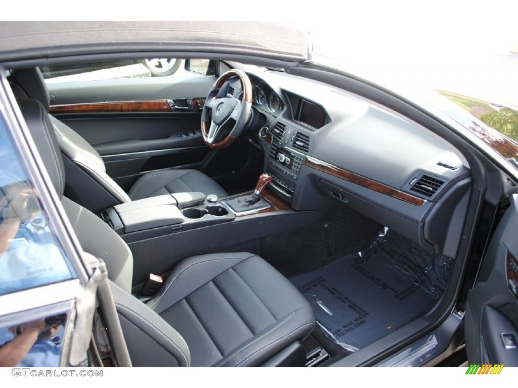 Black Interior 2012 Mercedes-Benz E 350 Cabriolet Photo #55114461