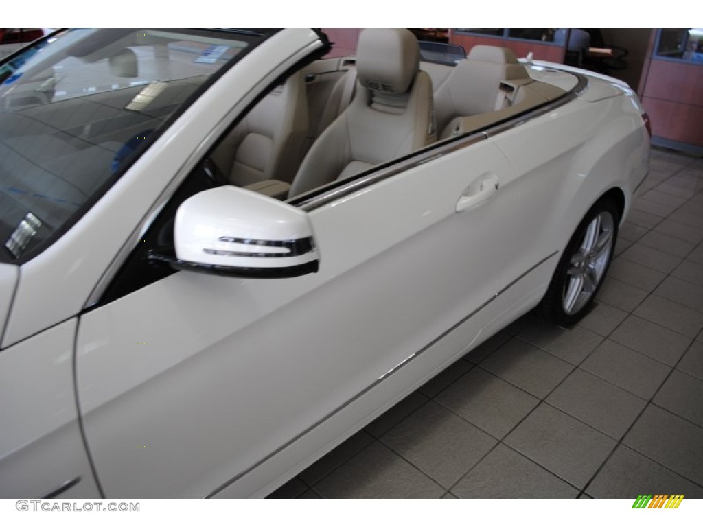 2012 E 350 Cabriolet - Diamond White Metallic / Almond/Mocha photo #4