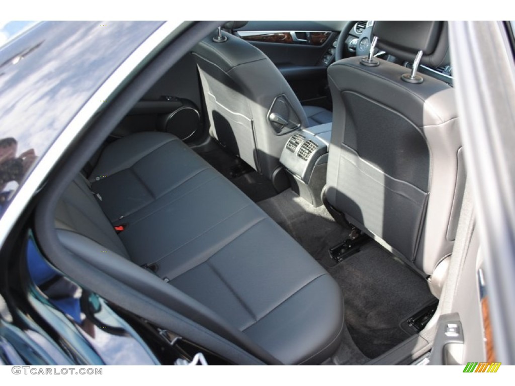 Black Interior 2012 Mercedes-Benz C 300 Sport 4Matic Photo #55114599