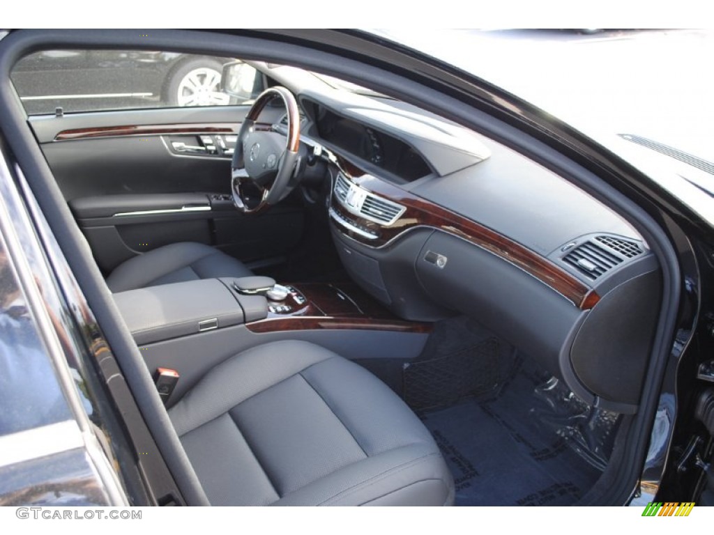 Black Interior 2012 Mercedes-Benz S 550 Sedan Photo #55114674