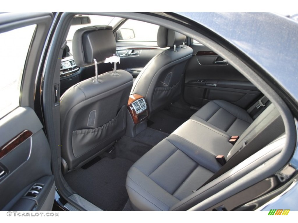 Black Interior 2012 Mercedes-Benz S 550 Sedan Photo #55114698