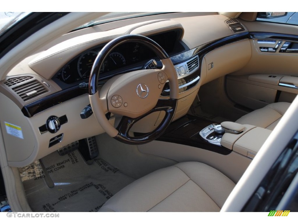 2012 Mercedes-Benz S 550 Sedan Cashmere/Savanna Dashboard Photo #55114791