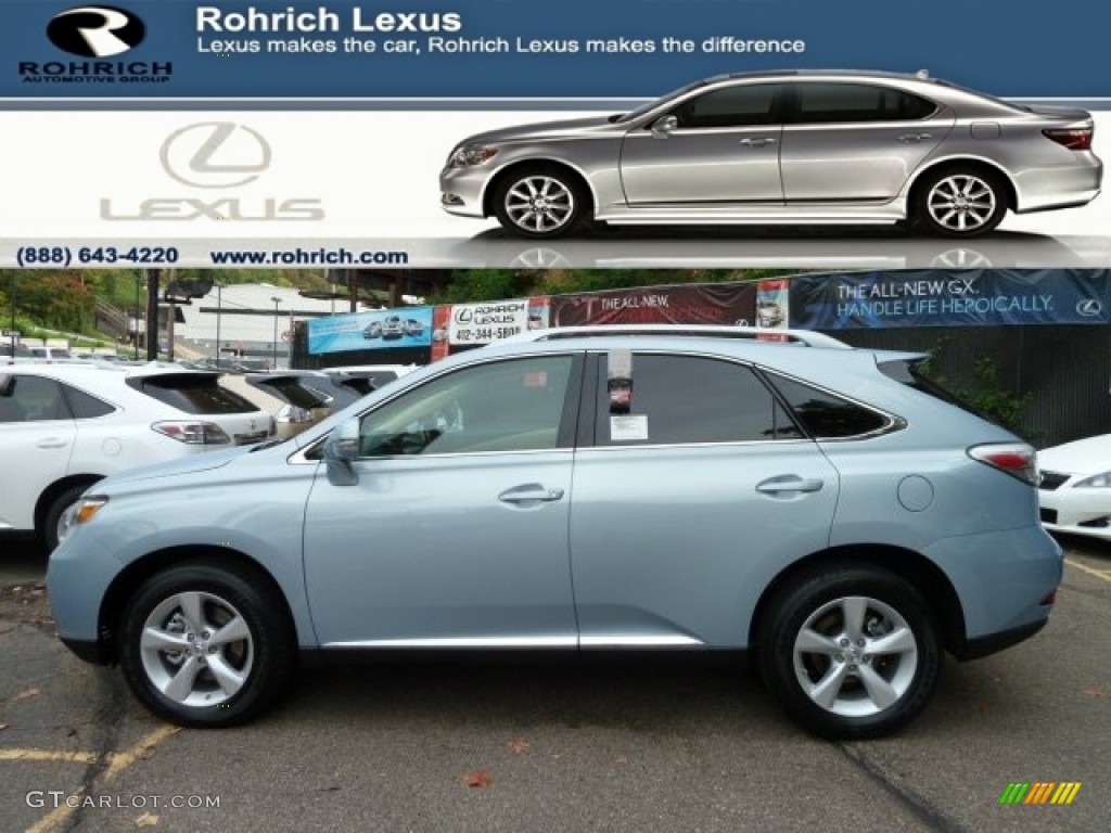 2012 RX 350 AWD - Cerulean Blue Metallic / Parchment photo #1