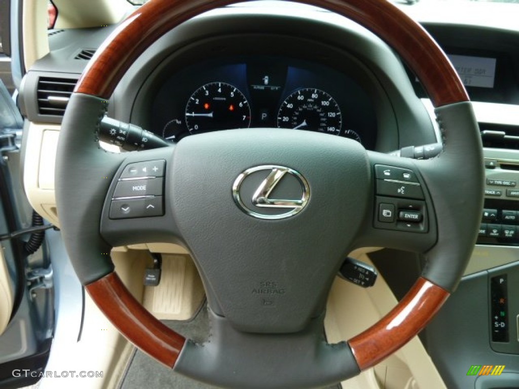 2012 Lexus RX 350 AWD Parchment Steering Wheel Photo #55114971