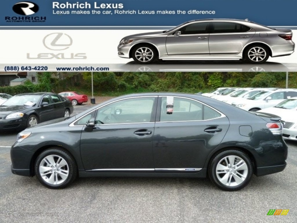 2011 HS 250h Hybrid Premium - Smoky Granite Mica / Black/Brown Walnut photo #1